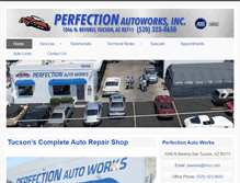 Tablet Screenshot of perfectionautoworks.com